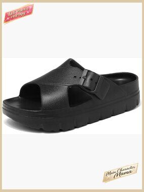 Women's Platform Criss Cross Sandals with Arch Support Adjustable Buckle Summer